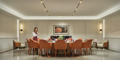 现代餐厅包间3D模型下载